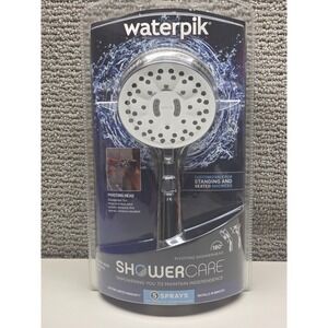 Waterpik ShowerCare Pivoting Handheld Shower Head 5-Spray 8ft Hose NSC-523ME NEW